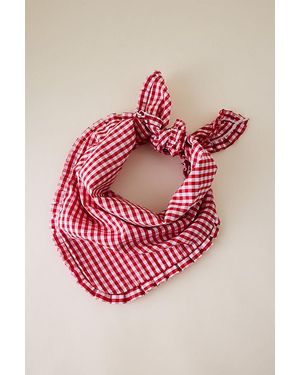 Anthropologie Gingham Headscarf - Pink