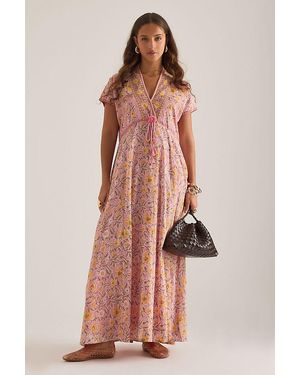 Dilli Grey Riti Floral Maxi Dress - Pink