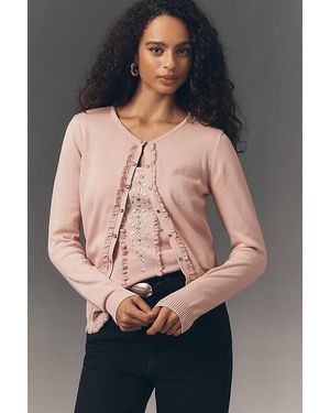 By Anthropologie Crystal Cardigan - Black