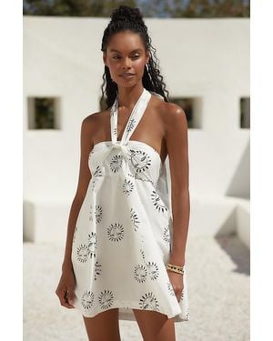 LouLou Avenue X Anthropologie Halter Mini Dress - Natural