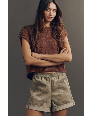 Pilcro The Izzie Relaxed Pull-On Shorts By - Brown