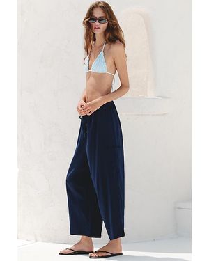 Celandine Linen-Blend Fisherman Trousers - Black