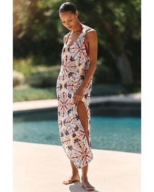 Celandine V-Neck High-Slit Maxi Dress - Green