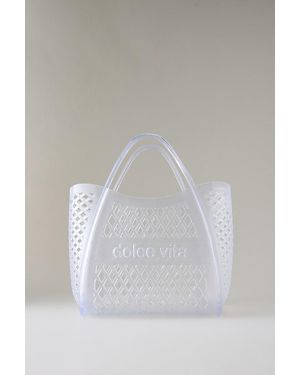 Dolce Vita Toast Jelly Tote Bag - White