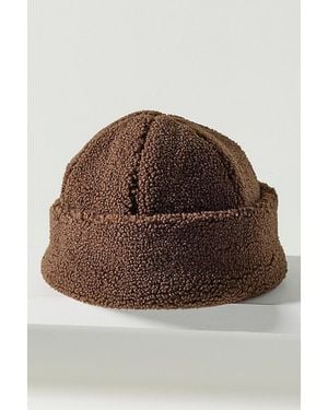 Anthropologie Sherpa Sailor Beanie - Brown