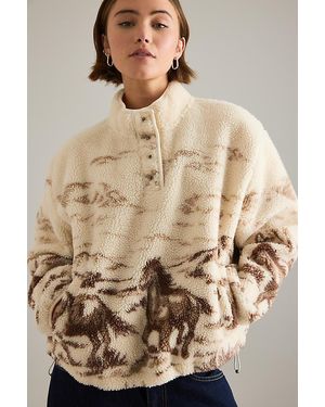 Levi's Kasey Sherpa Pullover Fleece - Natural
