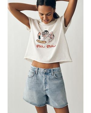Maeve Nikki Ackerman Caitlin Boxy T-Shirt By - Grey