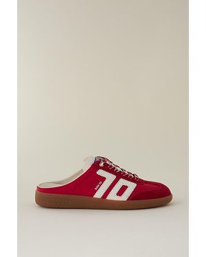 Back 70 Backless Mule Trainers - Red
