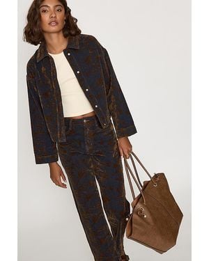 The Tiny Big Sister Denim Jacquard Jacket - Blue