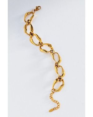 By Anthropologie Metal Chain Link Bracelet - Metallic