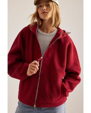 Varley Richfield Quilt Fleece Combo Jacket - Red