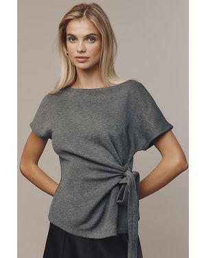 By Anthropologie Wrap Top - Grey