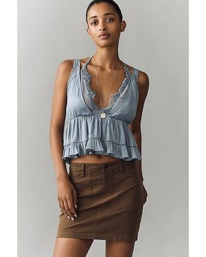 Sanctuary Routine Mini Skirt - Brown