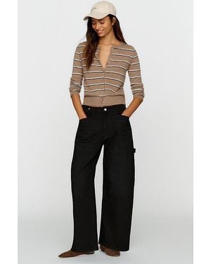 Pilcro The Kayden High-Rise Carpenter Barrel-Leg Jeans By - Blue