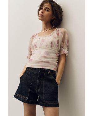 Pilcro The Henri Camper Shorts By - Blue