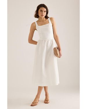 ALIGNE Rosia Sleeveless Linen Midi Dress - Natural