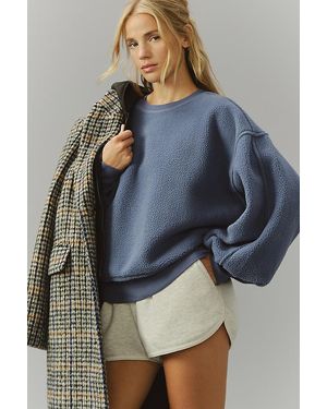 Pilcro Slouchy Crew-Neck Sweatshirt - Blue