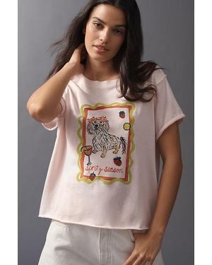 Maeve Nikki Ackerman Caitlin Boxy T-Shirt By - Brown
