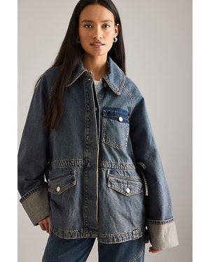 Damson Madder Emilie Workwear Jacket - Blue
