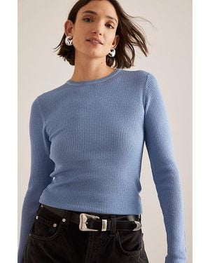 SELECTED Naja Knitted Top - Blue