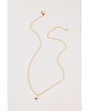 Enamel Copenhagen Cherry Necklace - White