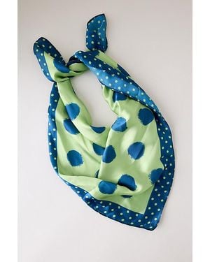 By Anthropologie Polka Dot Headscarf - Blue