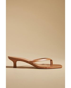 By Anthropologie Toe-Strap Kitten Heels - Natural