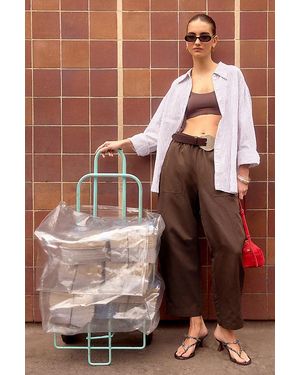 By Anthropologie Billie Barrel Trousers - Brown