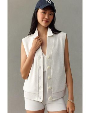 Varley Vicky Button-Front Gilet - White