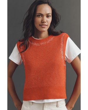 Pilcro Twofer Zig-Zag Jumper Vest - Grey