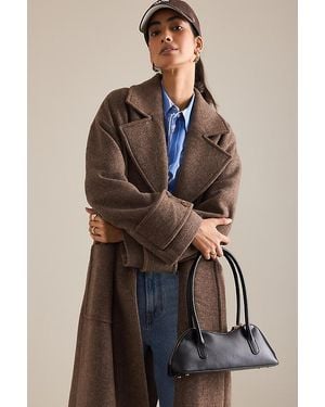Melie Bianco Dakota East West Shoulder Bag - Grey