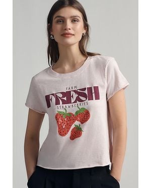 Maeve Cotton Farm Fresh Graphic T-Shirt - Multicolour