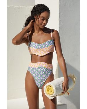 By Anthropologie Josie Bikini Top - Multicolour