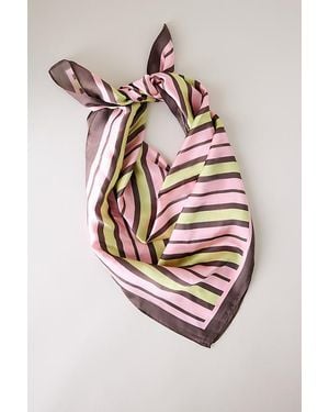 By Anthropologie Wide Stripe Headscarf - Pink