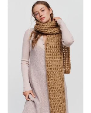 By Anthropologie Waffle Knit Scarf - Brown