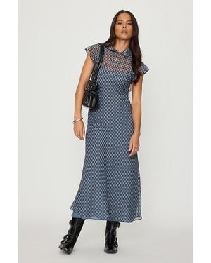Damson Madder Hudson Midi Dress - Blue