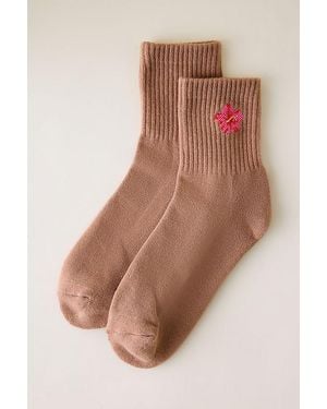 By Anthropologie Icon Crew Socks - Brown