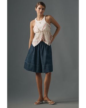 Pilcro Pull-On Skirty Shorts - Grey