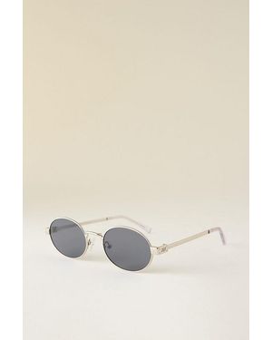Le Specs Poseidon Deux Oval Sunglasses - Natural