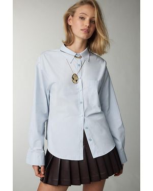 Maeve The Shrunken Bennet Buttondown Shirt By - Grey