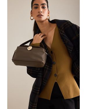 Flattered Hanna Leather Mini Crossbody Bag - Natural