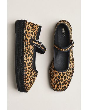 Maeve Mary Jane Espadrille Flats - Black