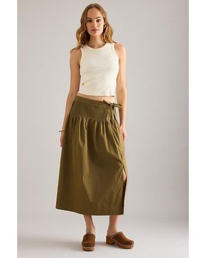 Damson Madder Josie Midi Skirt - Natural