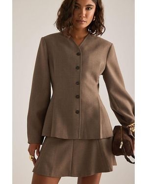 SELECTED Louise A-Line Mini Skirt - Brown