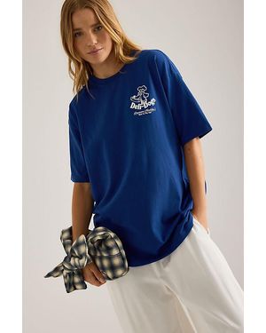 Damson Madder Deli Dog Graphic T-Shirt - Blue