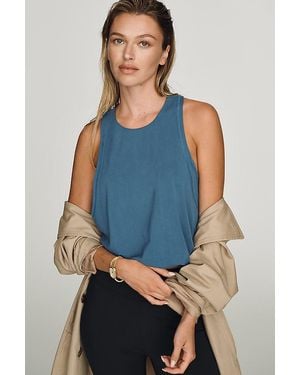 Daily Practice Bubble Twist Tank Top - Blue