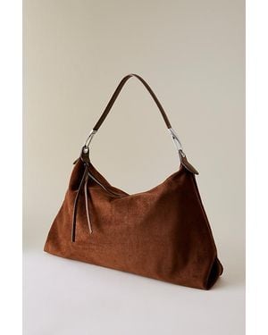 Melie Bianco Charlie Faux-Suede Shoulder Bag - Brown