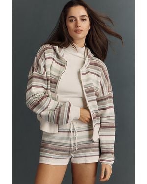 Daily Practice Thermal Zip-Up Cardigan - Natural