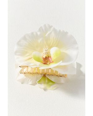 By Anthropologie Lotus Flower Hair Claw Clip - Yellow