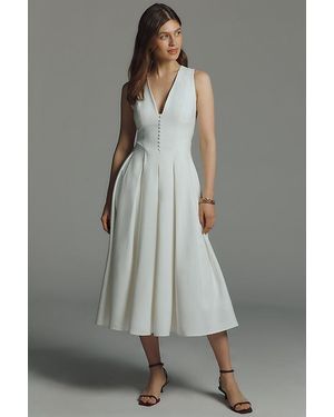Extro & Vert Emilia Sleeveless Midi Dress - Grey